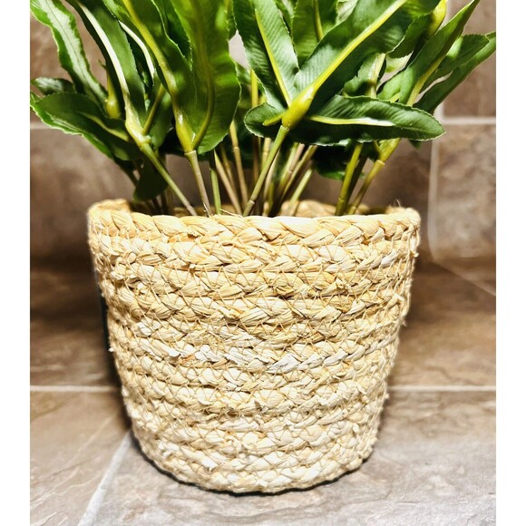 Threshold 12" Faux Fern Artificial Plant with Rattan Pot Basket - New - Picture 7 of 7